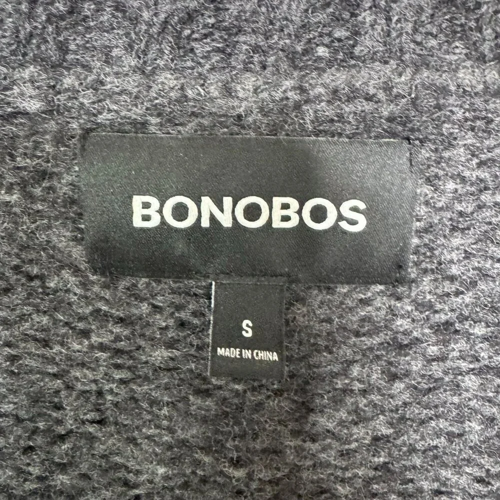 Bonobos Gray Extra Fine Merino Wool Nylon Alpaca Blend Crew Neck Sweater Small
